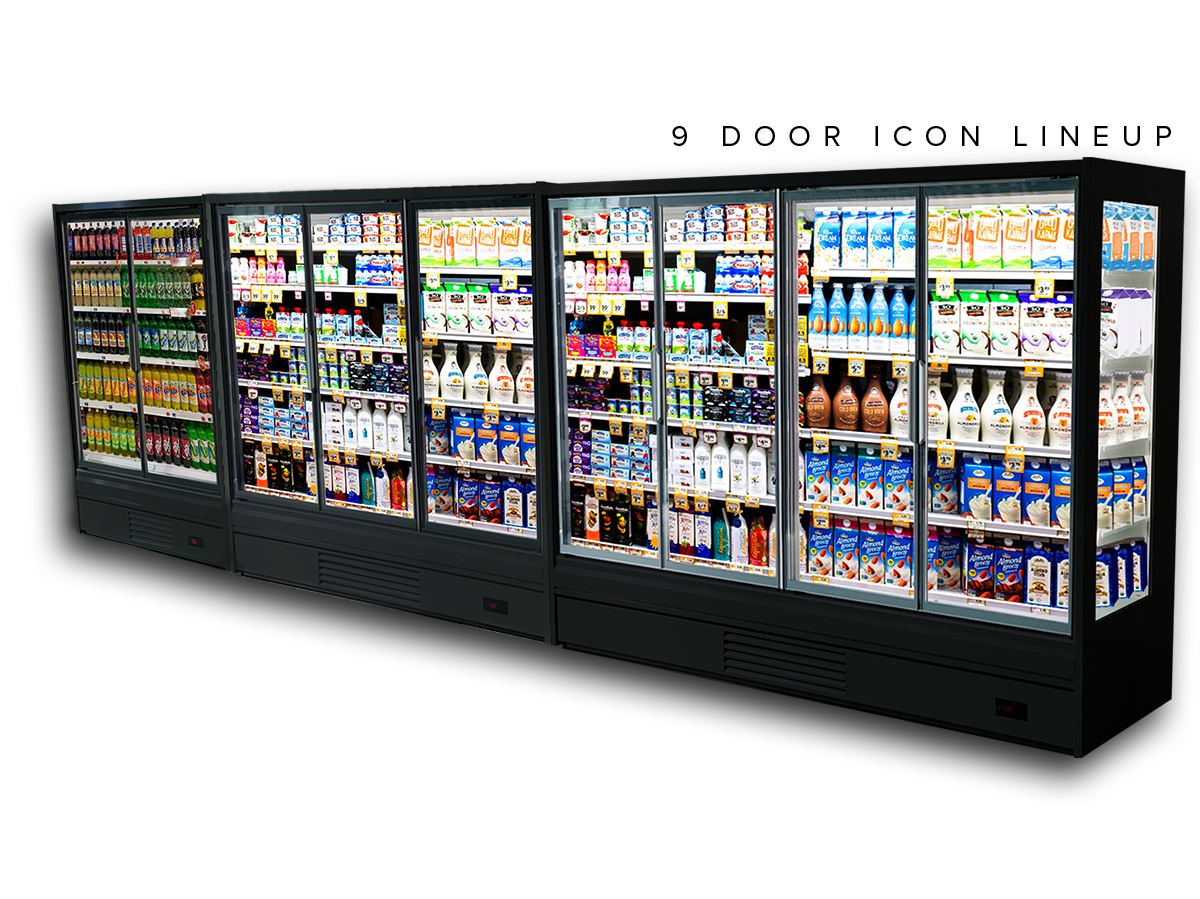 9 door purecold icon linuep black 9 door purecold cooler lineup